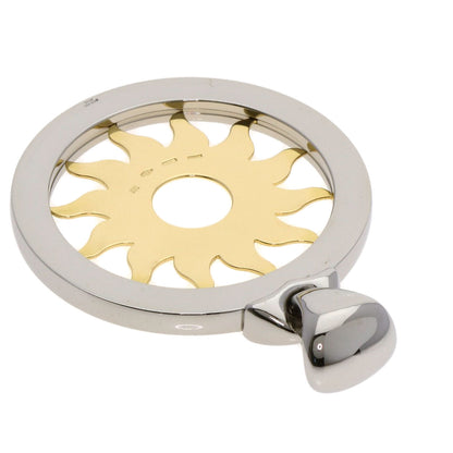 BVLGARI Tondosan Large TOP Pendant top Stainless Steel 18K Yellow Goldmens [Used]