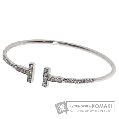 TIFFANY&Co. TWire Diamond Bracelet K18 White Gold Ladies [Used]