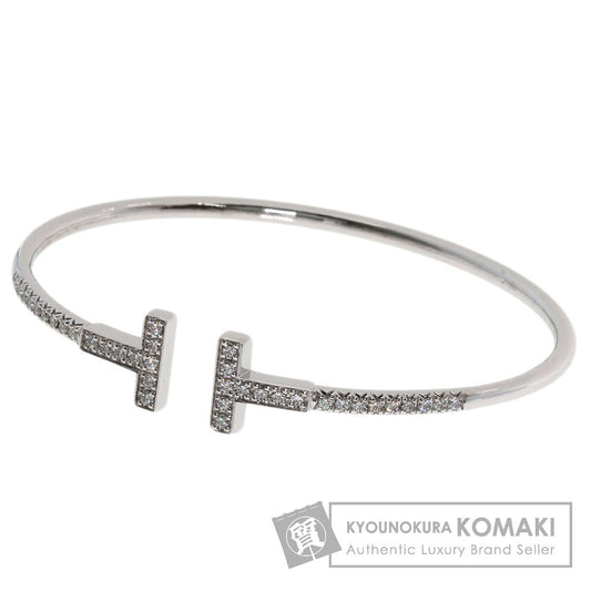 TIFFANY&Co. TWire Diamond Bracelet K18 White Gold Ladies [Used]