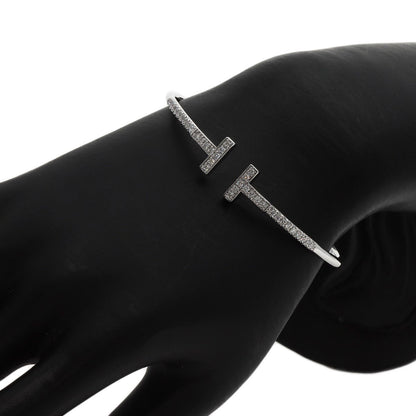 TIFFANY&Co. TWire Diamond Bracelet K18 White Gold Ladies [Used]