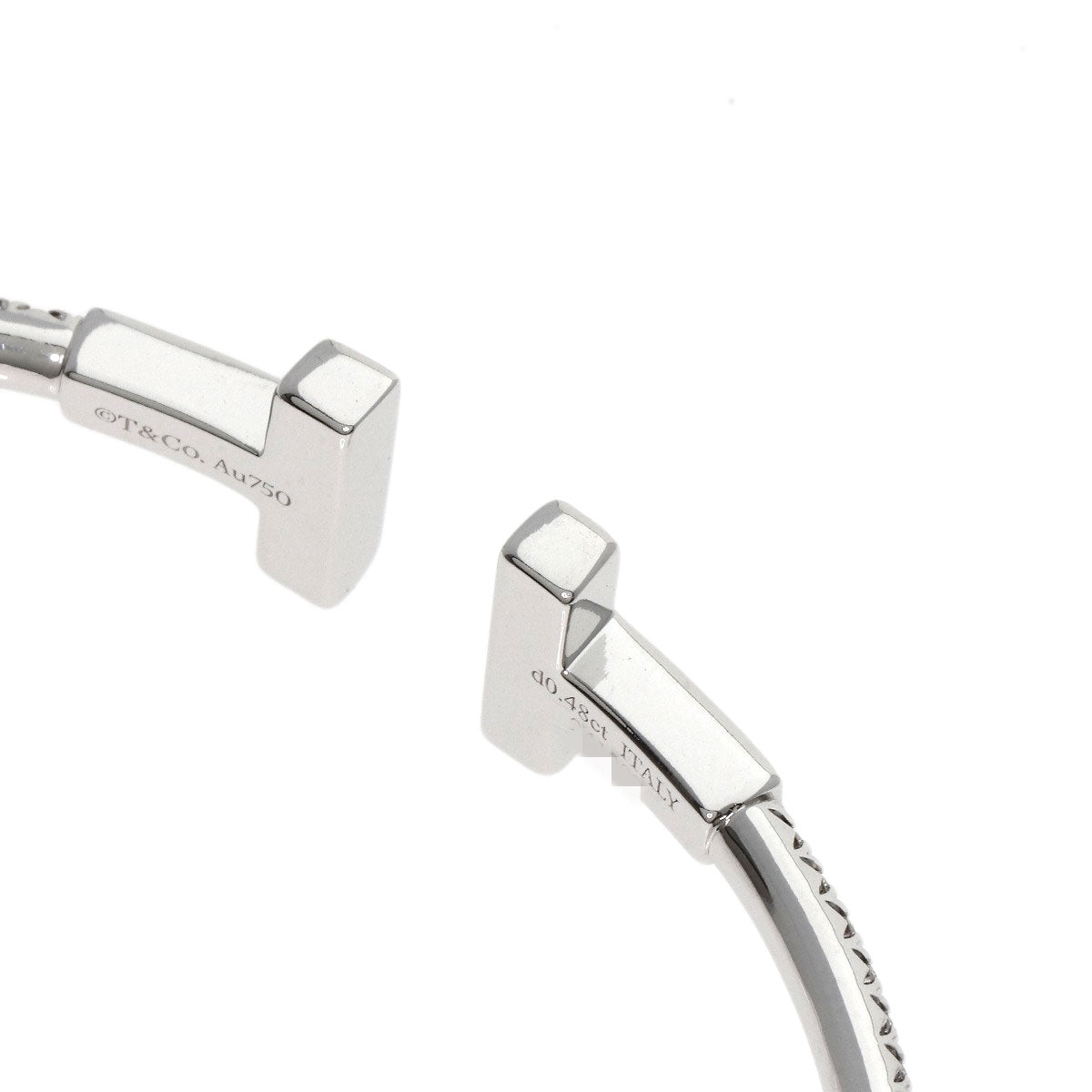 TIFFANY&Co. TWire Diamond Bracelet K18 White Gold Ladies [Used]