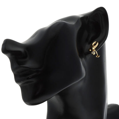 TASAKI 1P Diamond Earring K18 Yellow Gold Ladies [Used]