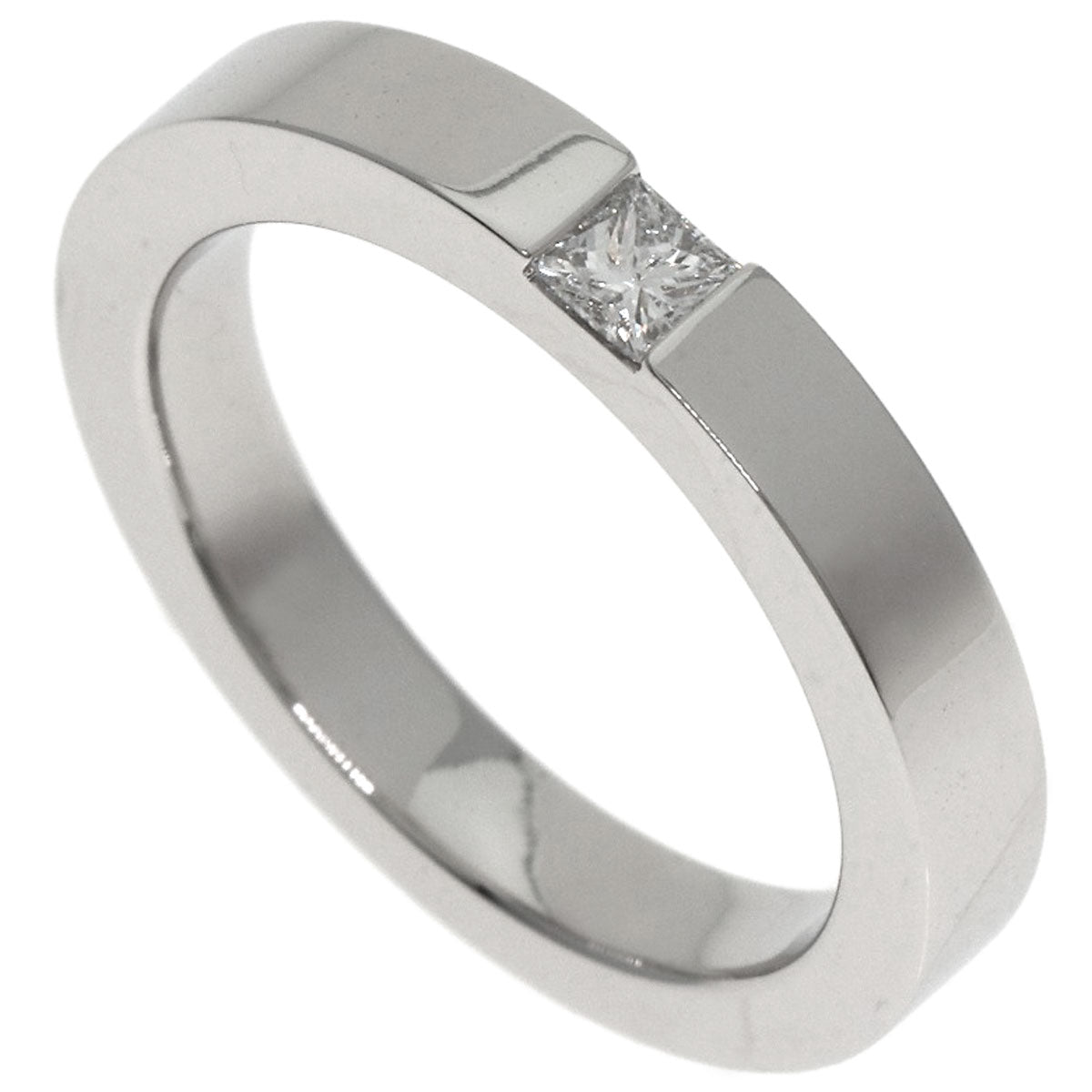 HARRY WINSTON Princess Cut Wedding Diamond Ring Platinum PT950 Ladies [Used]