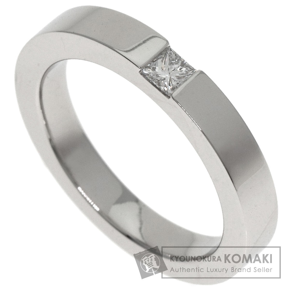 HARRY WINSTON Princess Cut Wedding Diamond Ring Platinum PT950 Ladies [Used]