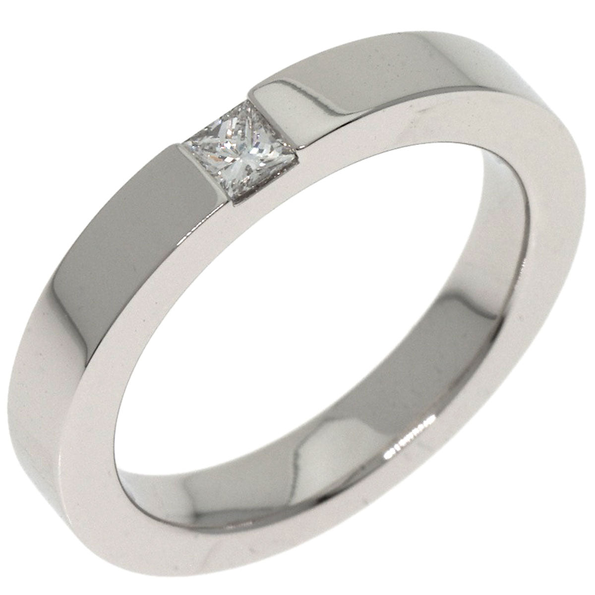 HARRY WINSTON Princess Cut Wedding Diamond Ring Platinum PT950 Ladies [Used]