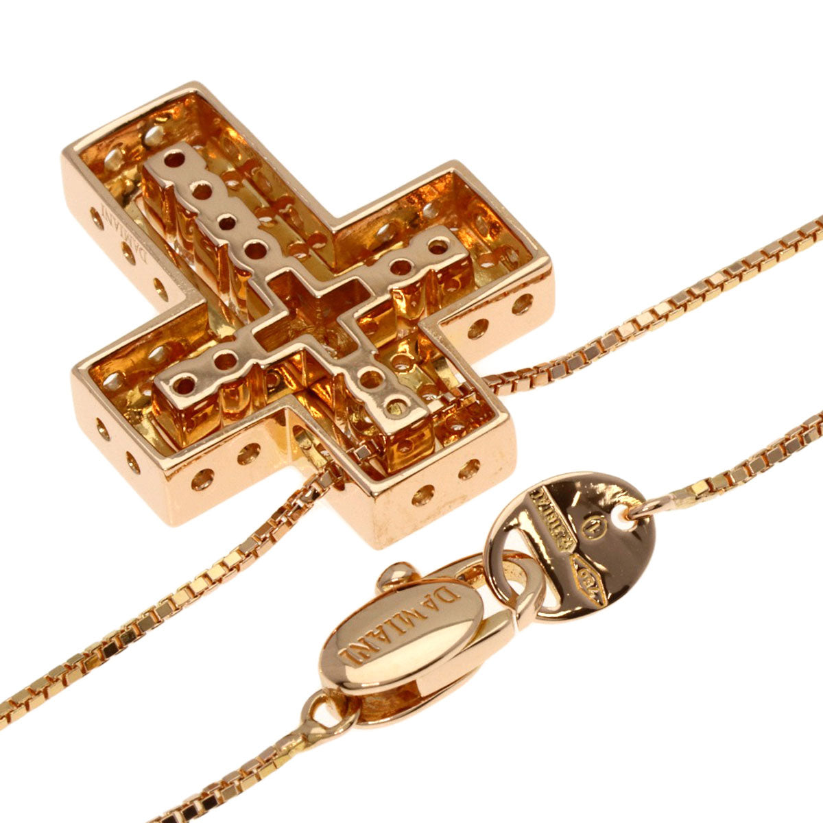 Damiani Belle Epoque SM Diamond Necklace K18 Pink Gold Ladies [Used]