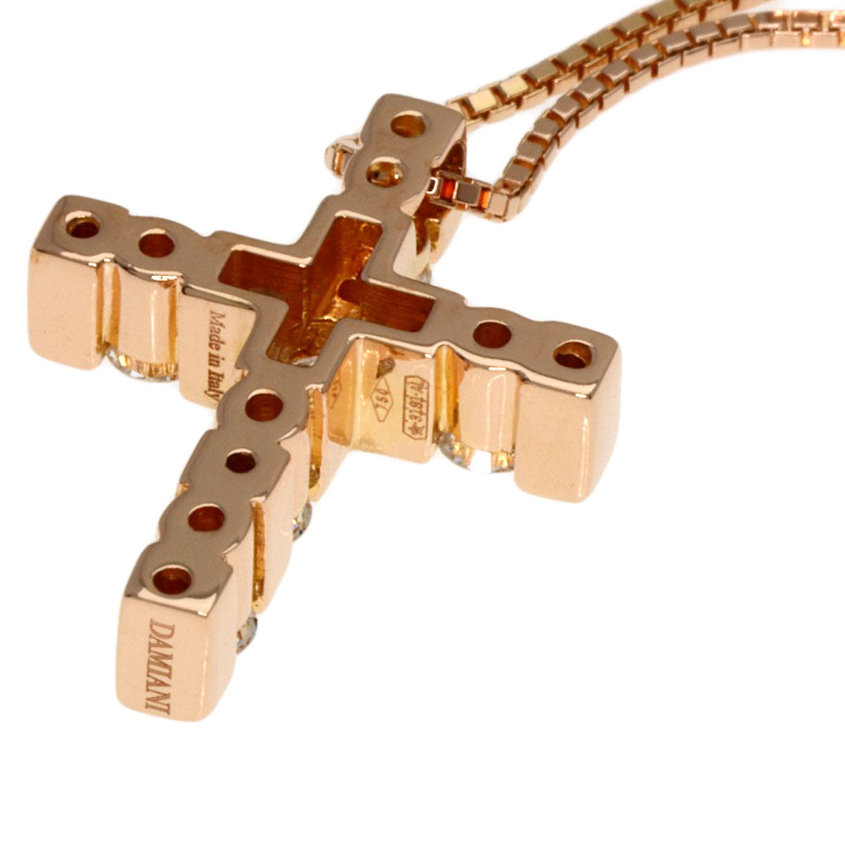 Damiani Belle Epoque SM Diamond Necklace K18 Pink Gold Ladies [Used]
