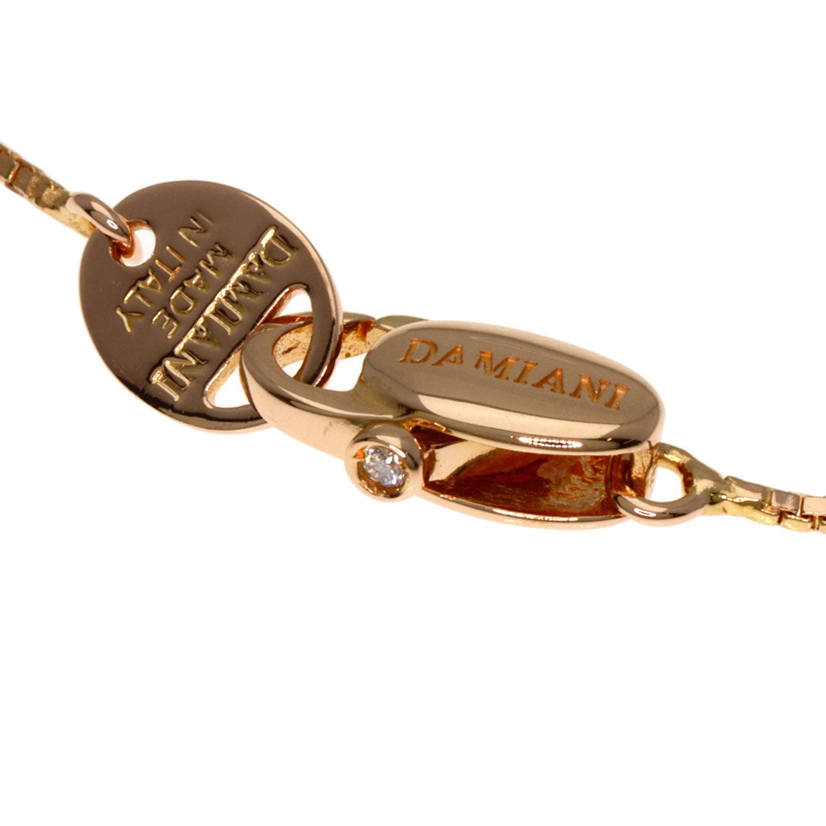 Damiani Belle Epoque SM Diamond Necklace K18 Pink Gold Ladies [Used]