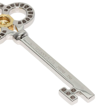 TIFFANY&Co. Crown Key Yellow Diamond Diamond Pendant top Platinum PT950 18K Yellow GoldLadies [Used]