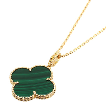Van Cleef & Arpels Magic Alhambra Malachite Long 35.4" Necklace K18 Yellow Gold Ladies [Used]