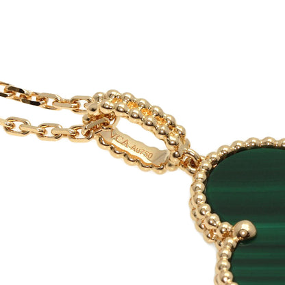 Van Cleef & Arpels Magic Alhambra Malachite Long 35.4" Necklace K18 Yellow Gold Ladies [Used]