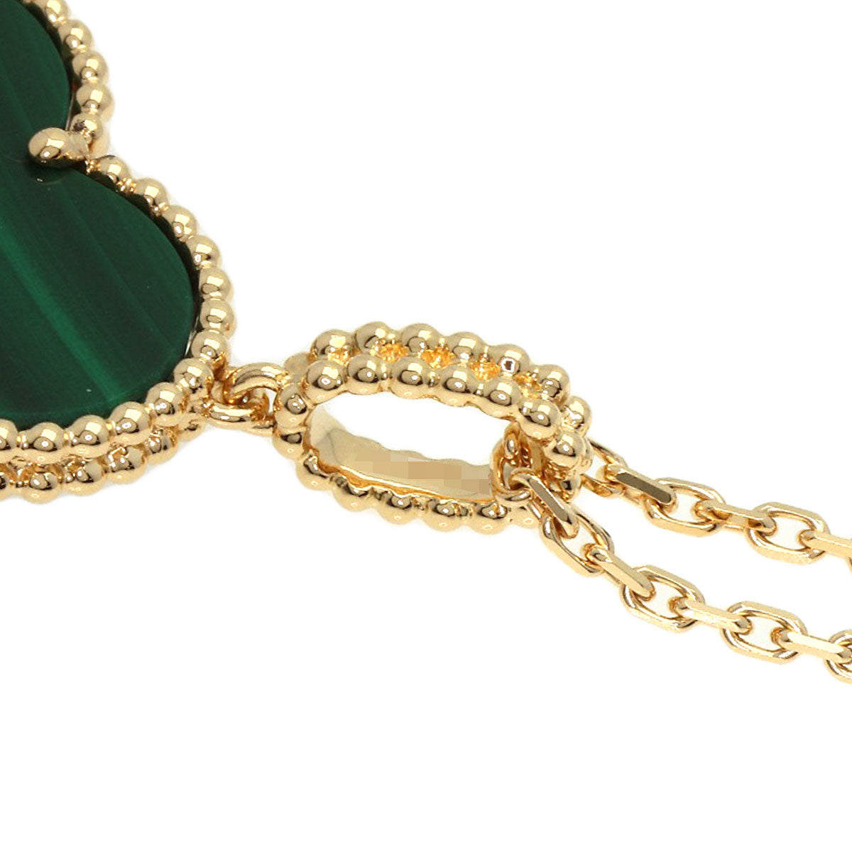 Van Cleef & Arpels Magic Alhambra Malachite Long 35.4" Necklace K18 Yellow Gold Ladies [Used]