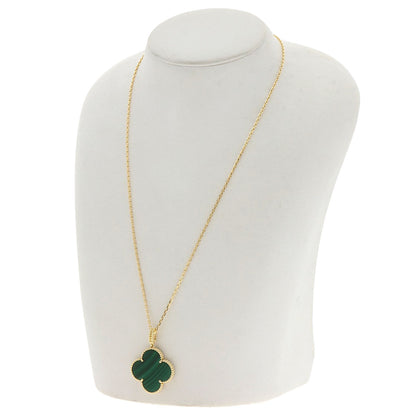Van Cleef & Arpels Magic Alhambra Malachite Long 35.4" Necklace K18 Yellow Gold Ladies [Used]