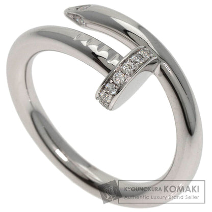 CARTIER   Juste un Clou Classic Model Diamond #56 Ring  K18 White Gold Ladies [Used]