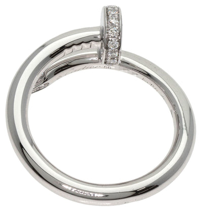 CARTIER   Juste un Clou Classic Model Diamond #56 Ring  K18 White Gold Ladies [Used]