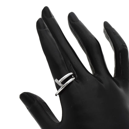 CARTIER   Juste un Clou Classic Model Diamond #56 Ring  K18 White Gold Ladies [Used]
