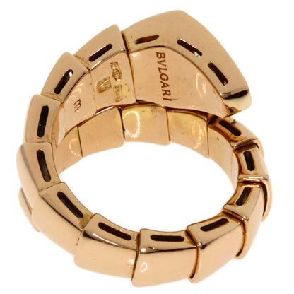 BVLGARI Serpenti Viper Diamond M Ring K18 Pink Gold Ladies [Used]