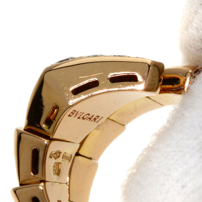 BVLGARI Serpenti Viper Diamond M Ring K18 Pink Gold Ladies [Used]