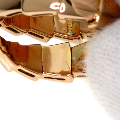 BVLGARI Serpenti Viper Diamond M Ring K18 Pink Gold Ladies [Used]