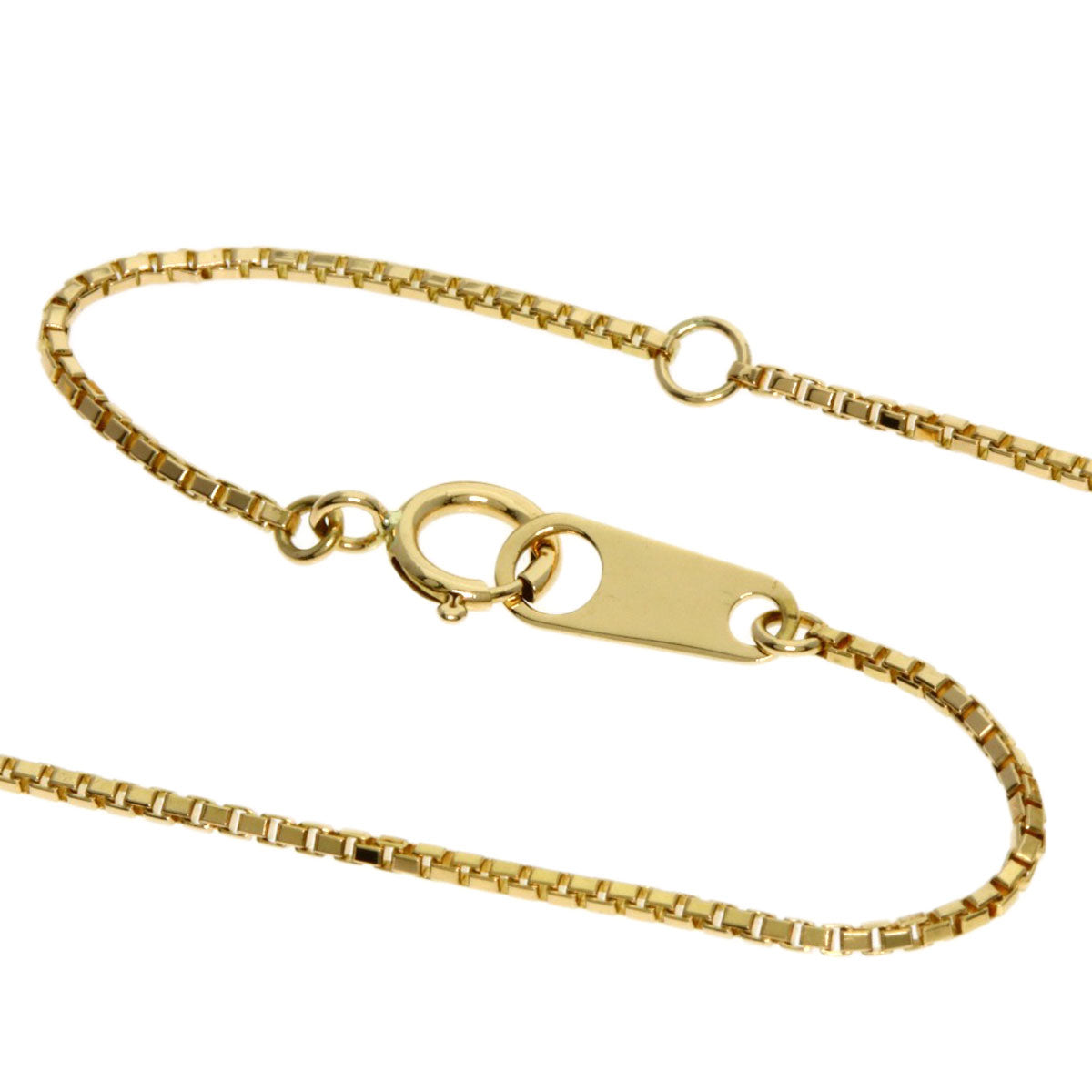 CELINE Logo Circle Diamond Necklace K18 Yellow Gold Ladies [Used]