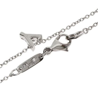 Ponte Vecchio Initial Y Diamond Necklace K18 White Gold Ladies [Used]