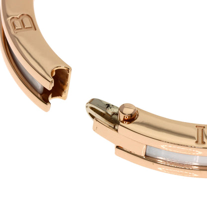 BVLGARI B.zero1 M White Ceramic Bracelet K18 Pink Gold Ladies [Used]