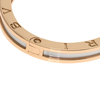 BVLGARI B.zero1 M White Ceramic Bracelet K18 Pink Gold Ladies [Used]