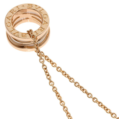 BVLGARI B.zero1 Legend White Ceramic Necklace K18 Pink Gold Ladies [Used]