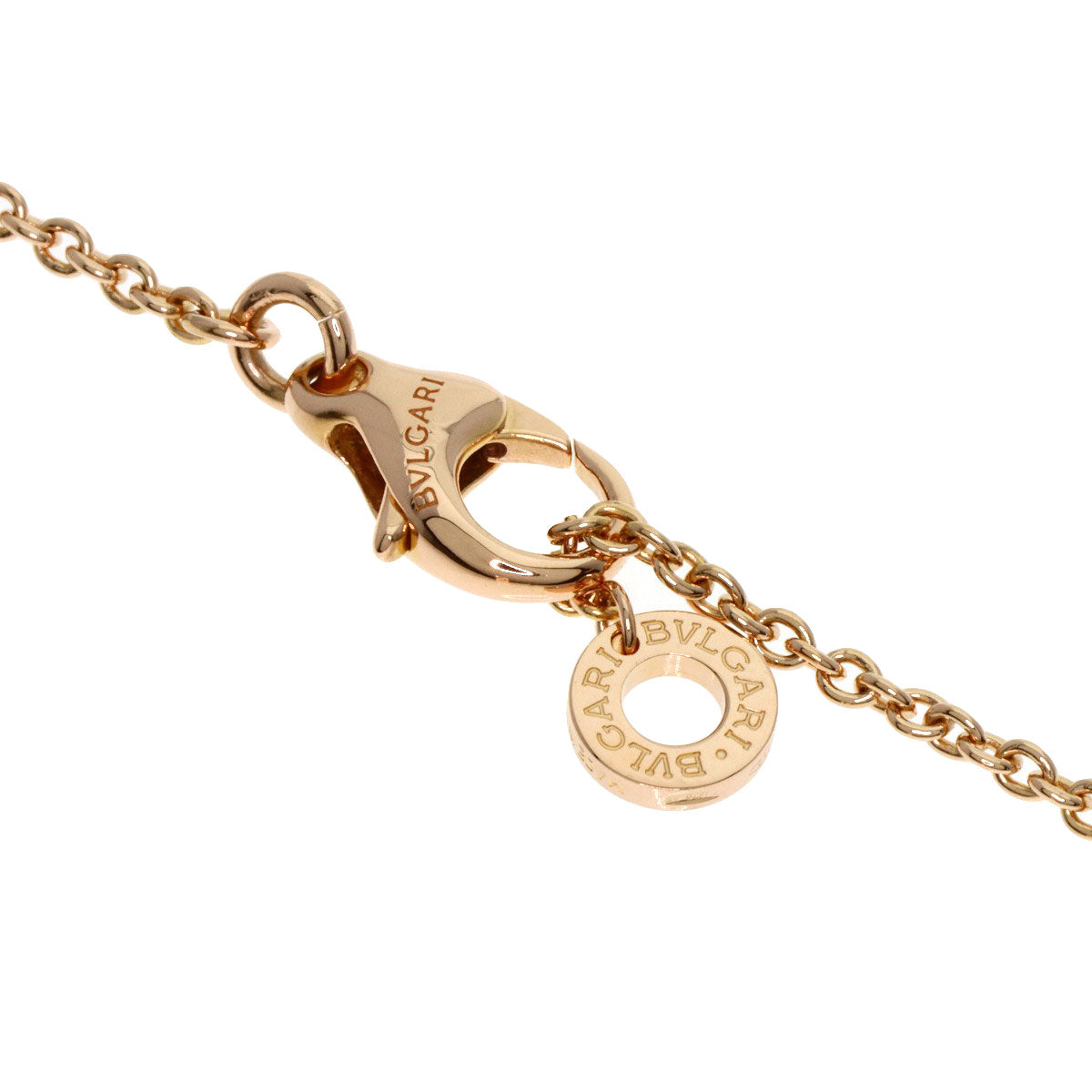 BVLGARI B.zero1 Legend White Ceramic Necklace K18 Pink Gold Ladies [Used]