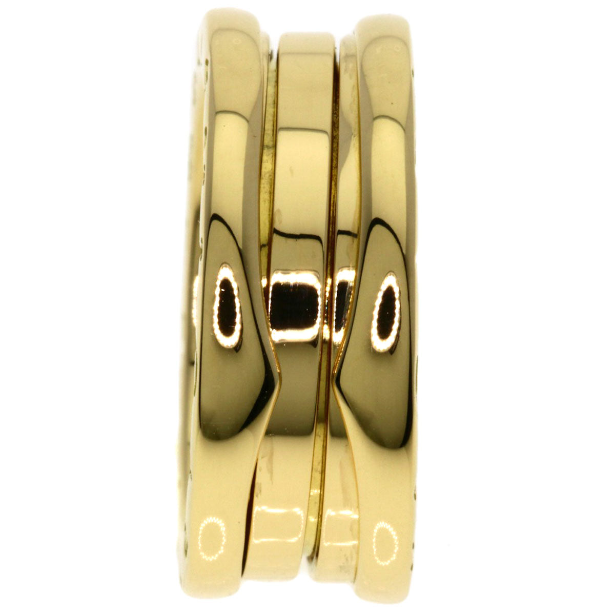 BVLGARI B.zero1 2 band #52 Ring K18 Yellow Gold Ladies [Used]