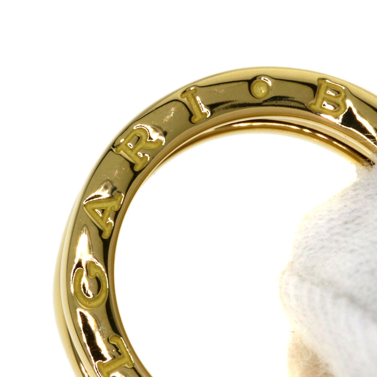 BVLGARI B.zero1 2 band #52 Ring K18 Yellow Gold Ladies [Used]