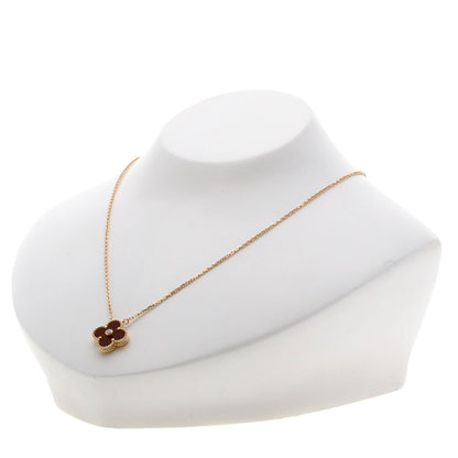 Van Cleef & Arpels Vintage Alhambra Bullseye 1P Diamond Necklace K18 Pink Gold Ladies [Used]