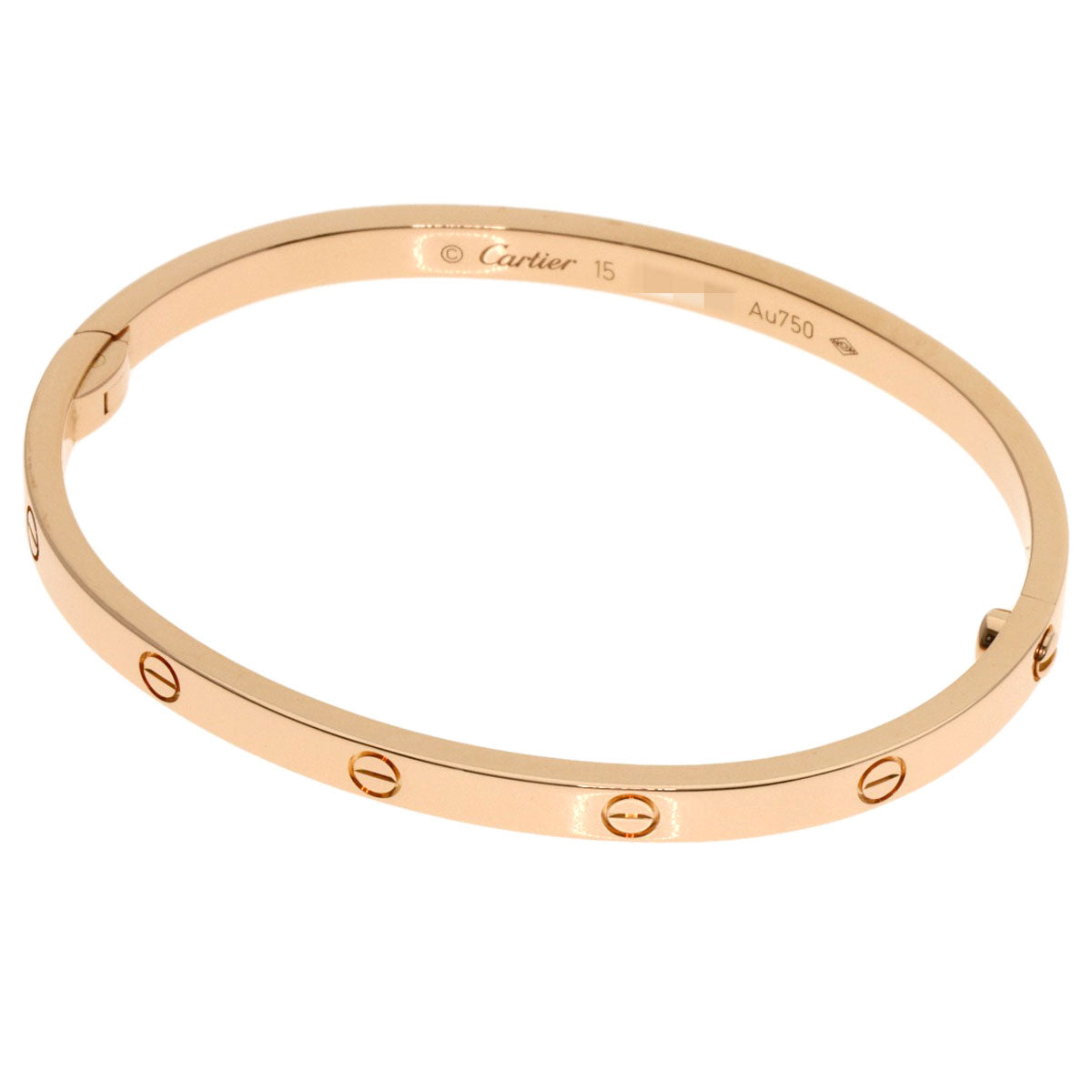 CARTIER LOVE Bracelets SM with Driver #15 Bracelet K18 Pink Gold Ladies [Used]