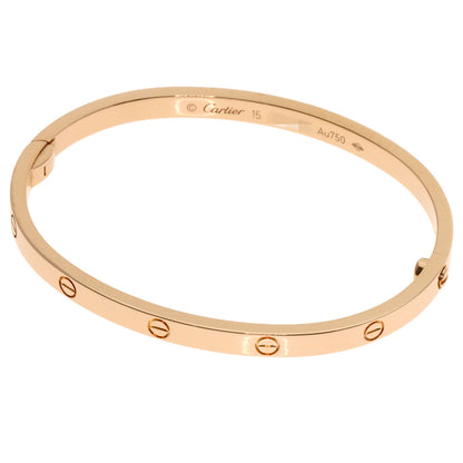 CARTIER LOVE Bracelets SM with Driver #15 Bracelet K18 Pink Gold Ladies [Used]