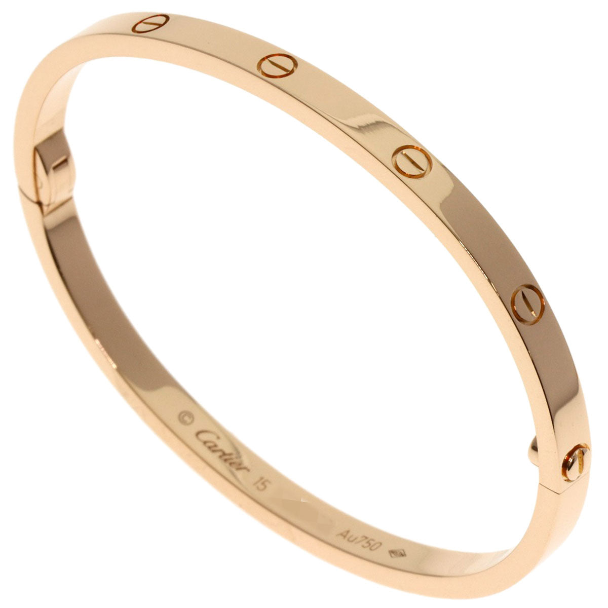 CARTIER LOVE Bracelets SM with Driver #15 Bracelet K18 Pink Gold Ladies [Used]