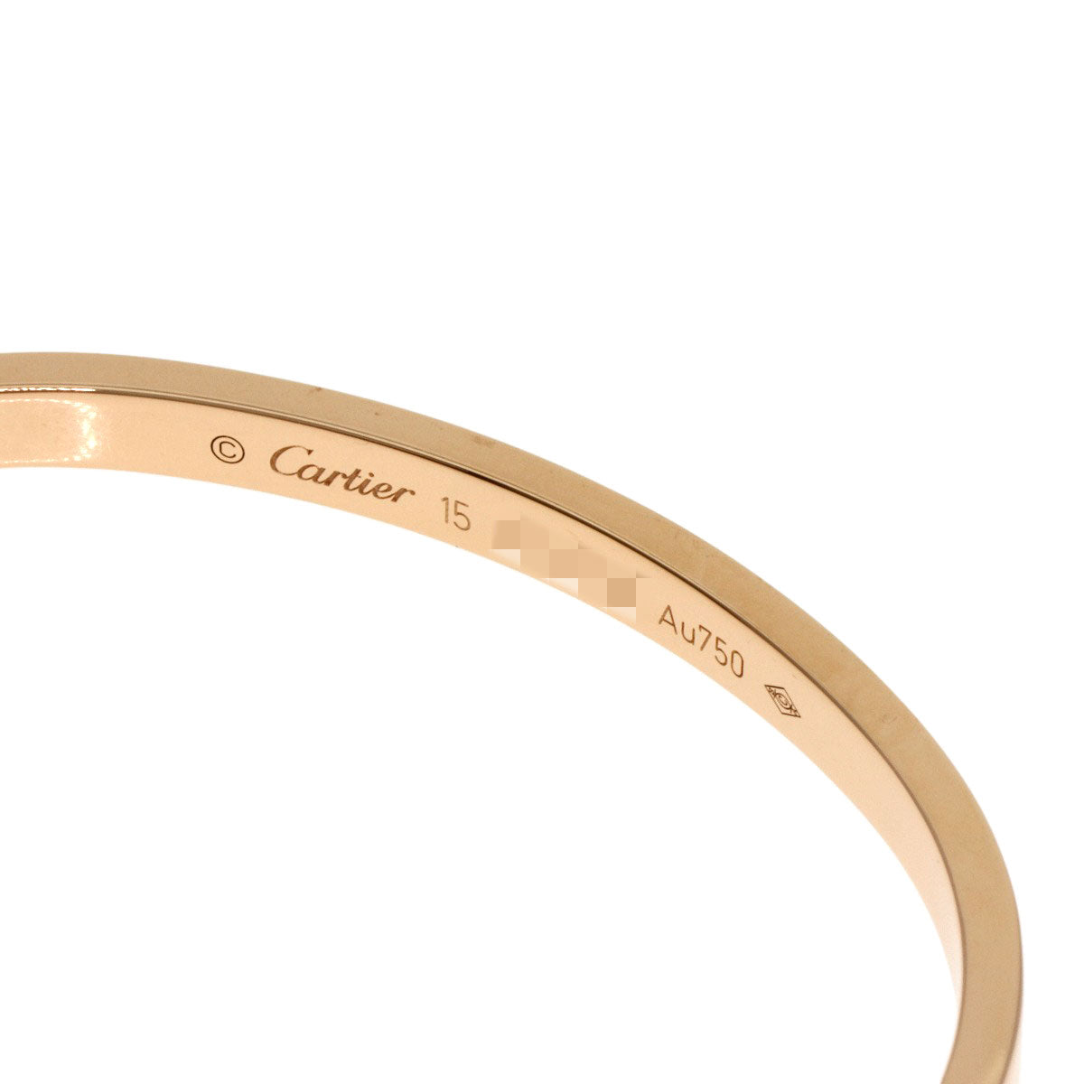 CARTIER LOVE Bracelets SM with Driver #15 Bracelet K18 Pink Gold Ladies [Used]