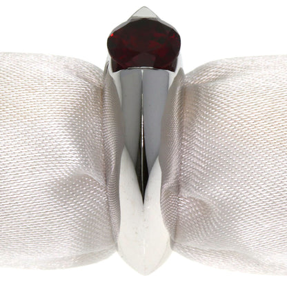 PIAGET Oura Ring Garnet Diamond #50 Ring K18 White Gold Ladies [Used]