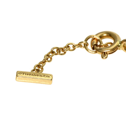 TIFFANY&Co. T Smile Mini Diamond Bracelet K18 Yellow Gold Ladies [Used]