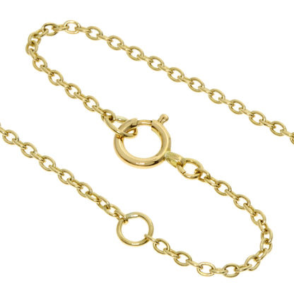 Dior CD logo diamond bond Necklace K18 Pink Gold Ladies [Used]