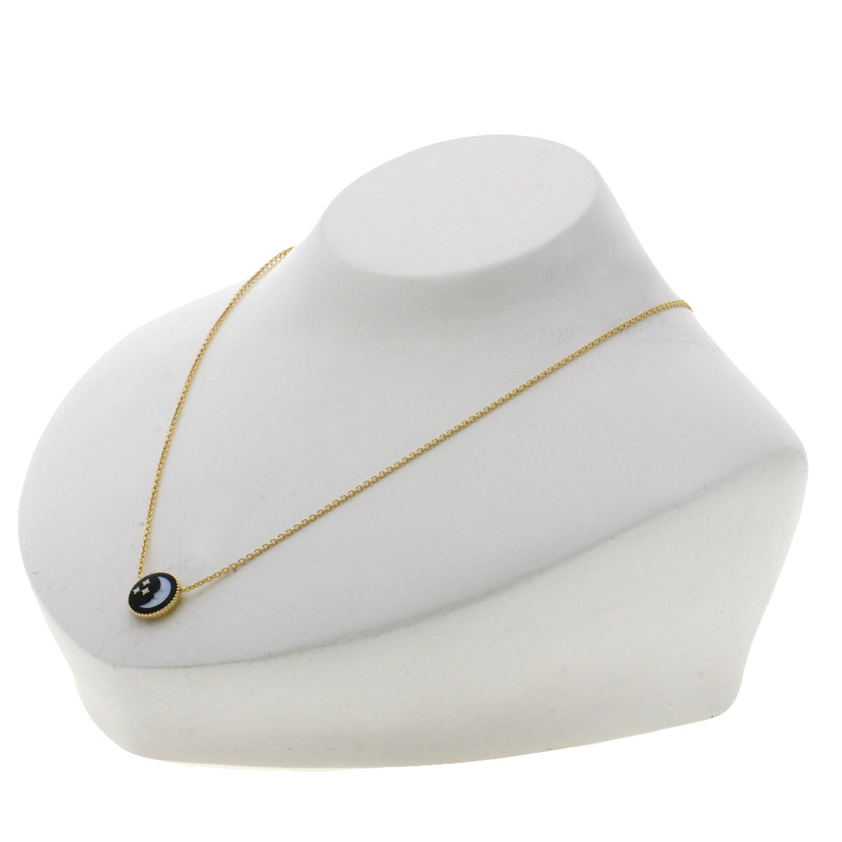 Dior Rose Celeste Moon and Sun Necklace K18 Yellow Gold Ladies [Used]