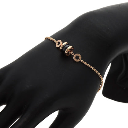BVLGARI   B.zero1 Black Ceramic SM Bracelet  K18 Pink Gold Ladies [Used]