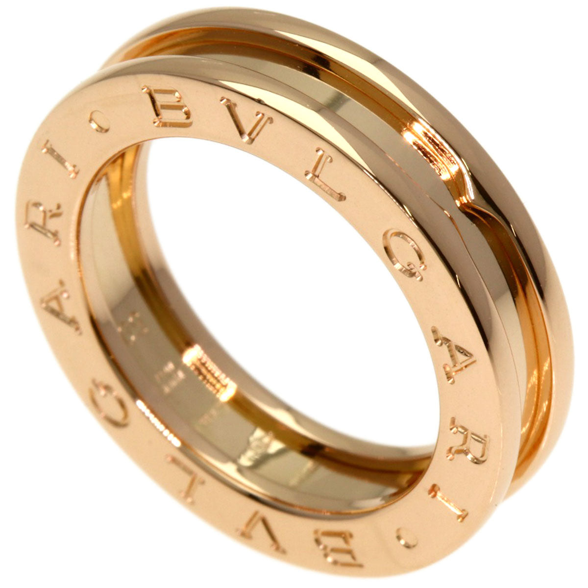 BVLGARI B.zero1 1 band #50 Ring K18 Pink Gold Ladies [Used]