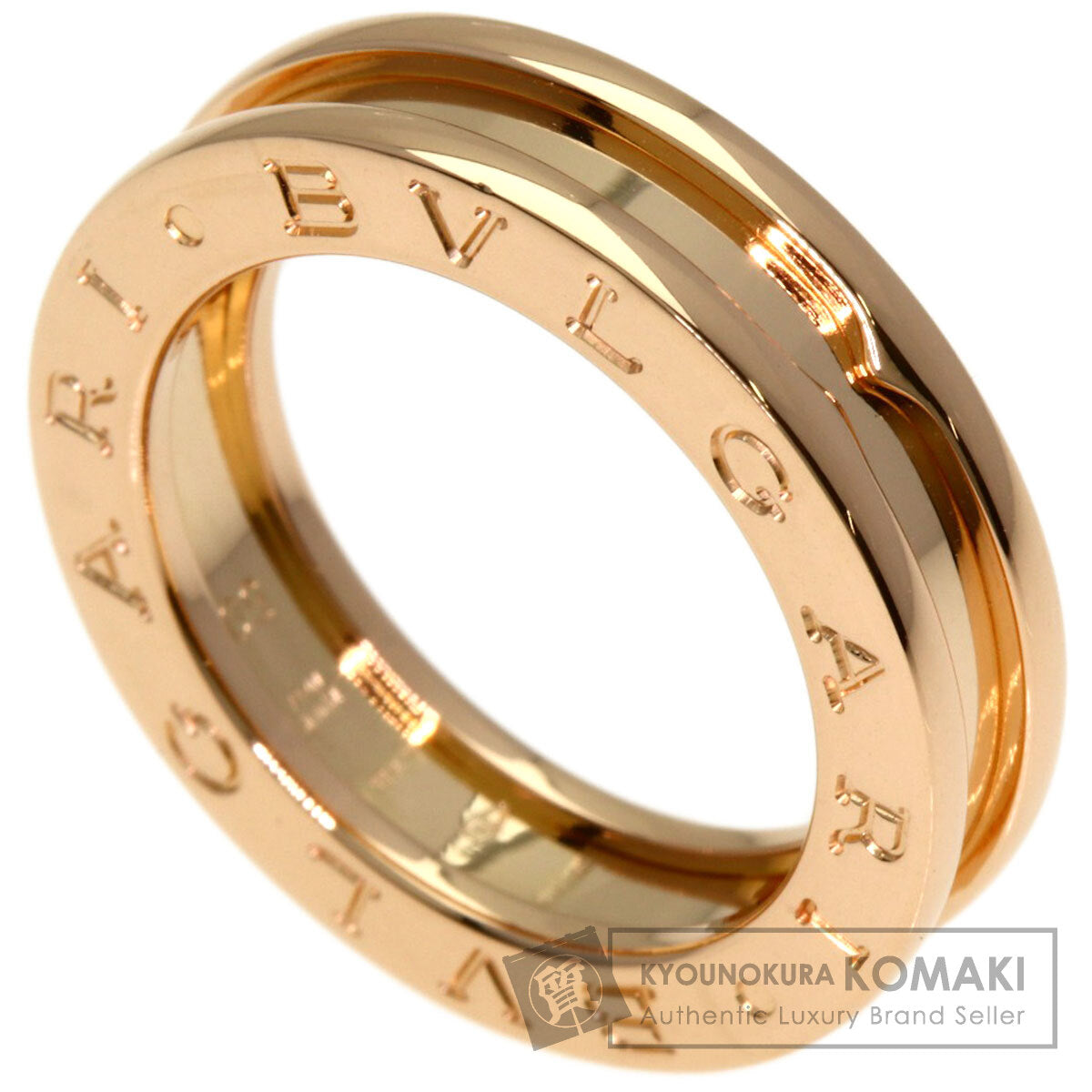BVLGARI B.zero1 1 band #50 Ring K18 Pink Gold Ladies [Used]