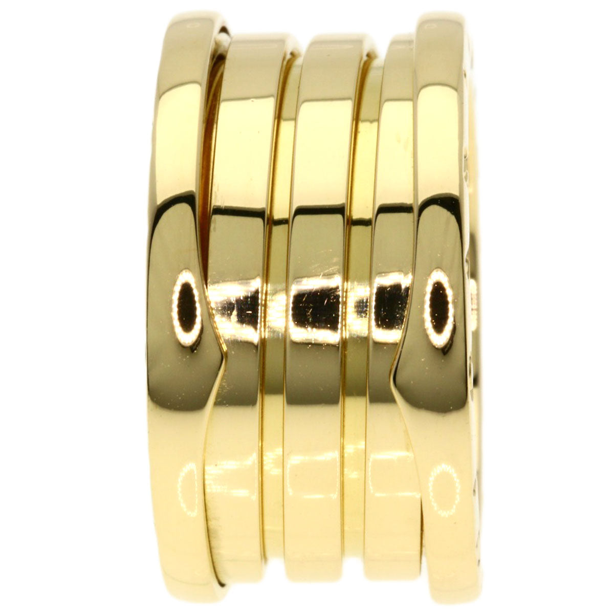 BVLGARI B.zero1 4 Band #53 Ring K18 Yellow Gold Ladies [Used]