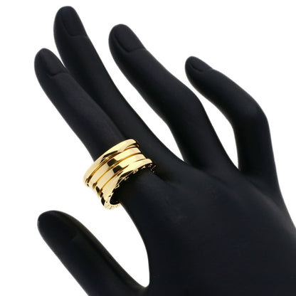 BVLGARI B.zero1 4 Band #53 Ring K18 Yellow Gold Ladies [Used]