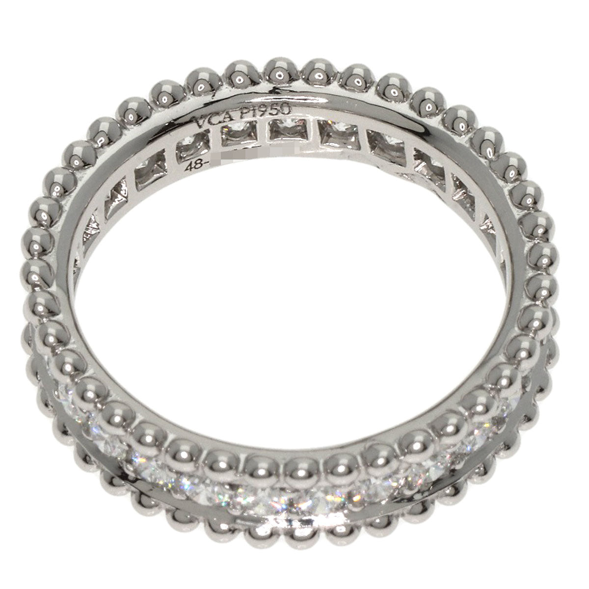 Van Cleef & Arpels Estelle Marriage Full Eternity Diamond #48 Ring Platinum PT950 Ladies [Used]