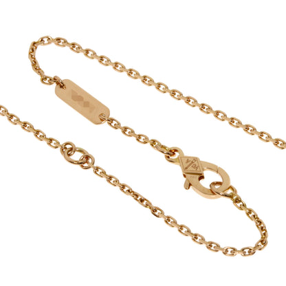 Van Cleef & Arpels Vintage Alhambra Bullseye 1P Diamond Necklace K18 Pink Gold Ladies [Used]