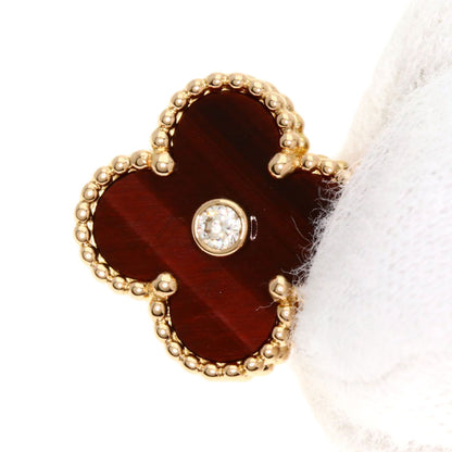 Van Cleef & Arpels Vintage Alhambra Bullseye 1P Diamond Necklace K18 Pink Gold Ladies [Used]