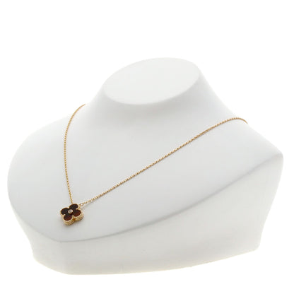 Van Cleef & Arpels Vintage Alhambra Bullseye 1P Diamond Necklace K18 Pink Gold Ladies [Used]