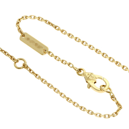 Van Cleef & Arpels Vintage Alhambra 2018 Limited Edition Shell Diamond Necklace K18 Yellow Gold Ladies [Used]